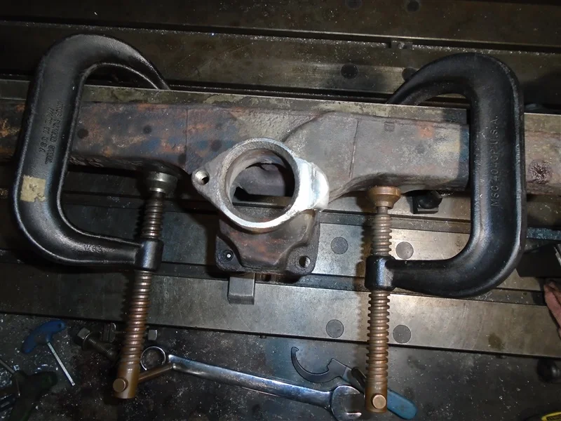 clamps holding engine