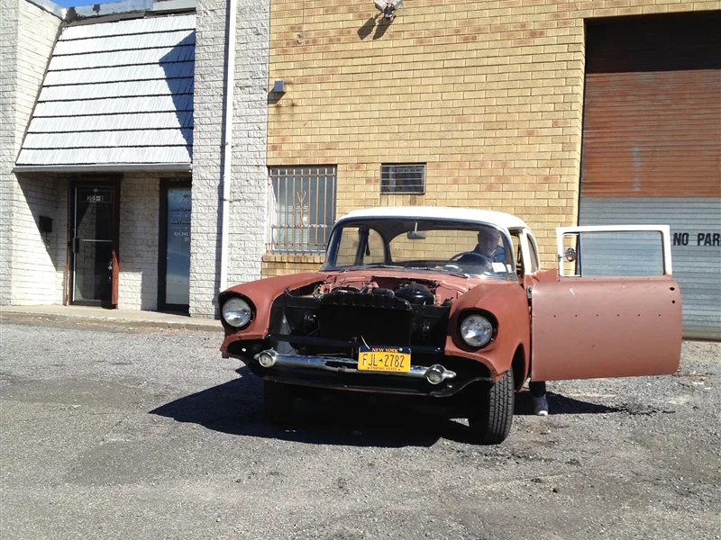 old classic car needing engine repair