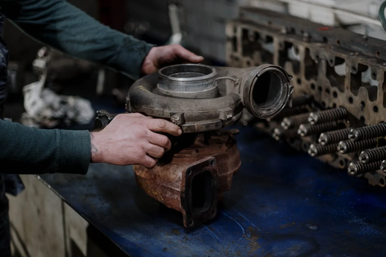 removed turbo on work bench